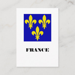 Medieval French Royal Standard Fidelity Heraldic Enclosure Card