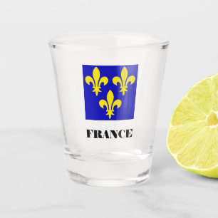 Medieval French Royal Standard Fidelity Heraldic Shot Glass
