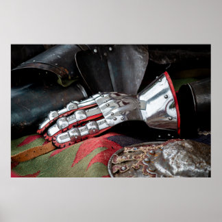 Medieval Gauntlet Poster