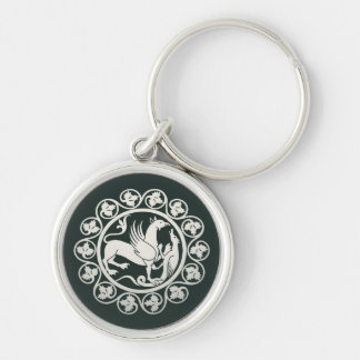 Medieval Griffin Combat Medallion Key Ring