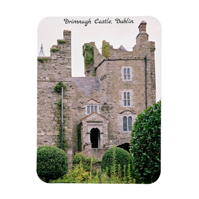 Medieval Ireland  Drimnagh Castle antique gardens Magnet (Vertical)