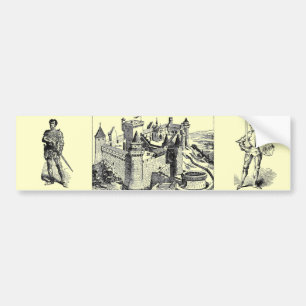 Medieval Knight Bumper Sticker