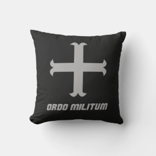 Medieval Knight Cross Emblem Cushion