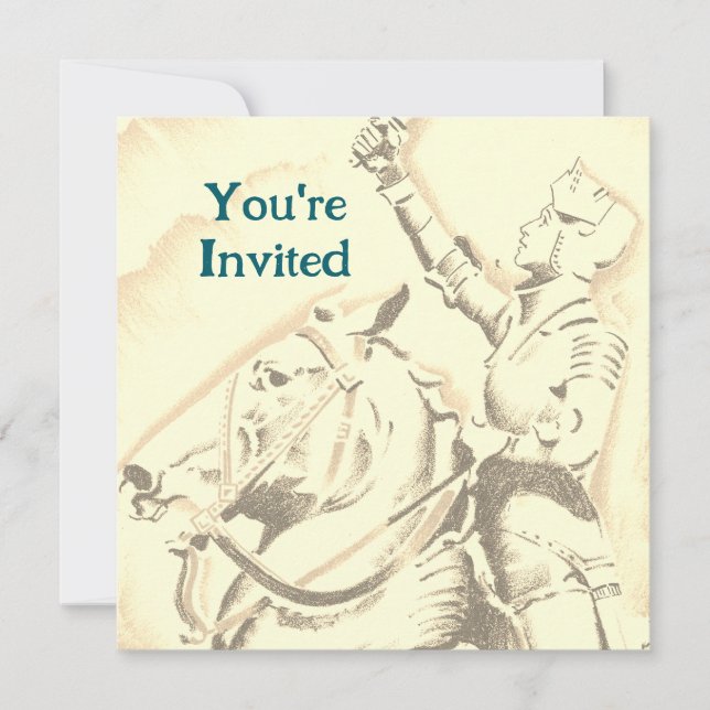 Medieval Knight Invitation (Front)
