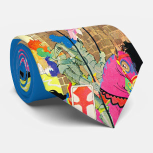 medieval knight on horseback print tie