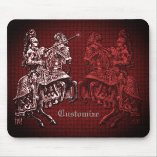 Medieval Knights Red Mouse Mat