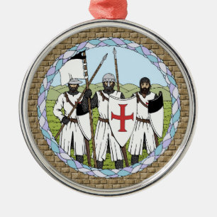Medieval Knights Templar Metal Tree Decoration
