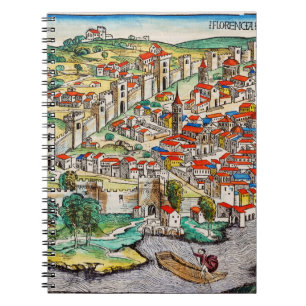 Medieval landmark of Florence in Italy Notebook
