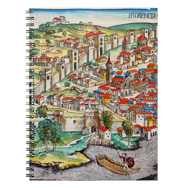 Medieval landmark of Florence in Italy Notebook (Front)