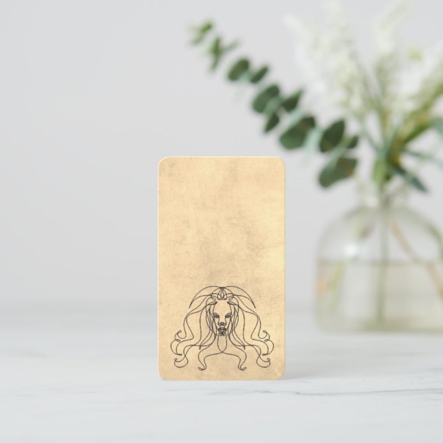 medieval lion card (Standing Front)