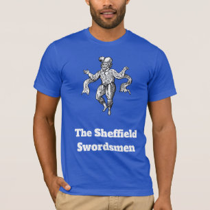 Medieval Morris Dancer Black And White Vintage T-Shirt
