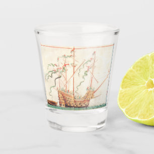 Medieval Naval Ship Shot Glass