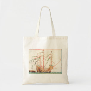 Medieval Naval Ship Tote Bag