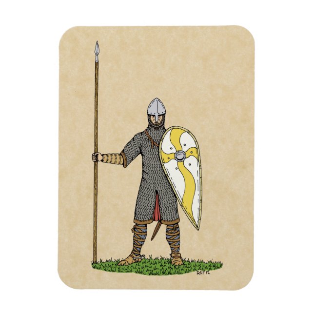 Medieval Norman Knight Circa 1066 Magnet (Vertical)