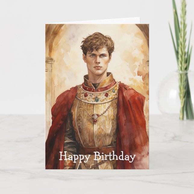 Medieval Prince Card (Front)
