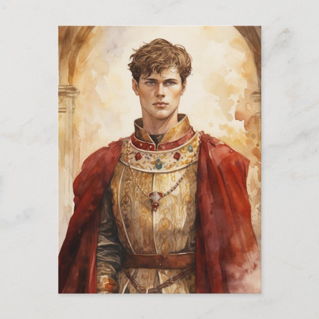 Medieval Prince Postcard (Front)
