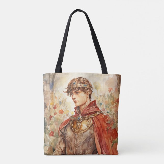 Medieval Prince Tote Bag (Back)