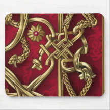 medieval red and gold decor