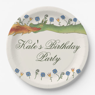 Medieval Ren Faire dragon Paper Plate
