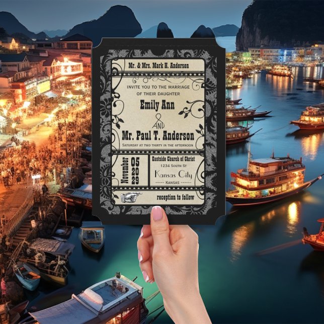 Medieval Renaissance Destination Fairytale Wedding Invitation (Creator Uploaded)