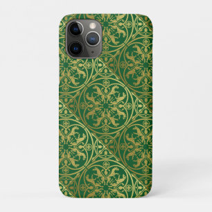 Medieval Renaissance Herald Lion Leopard Metallic  iPhone 11 Pro Case