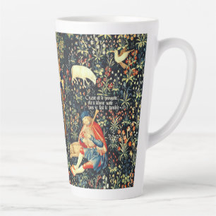 Medieval Renaissance Tapestry  Shepherds and Sheep Latte Mug