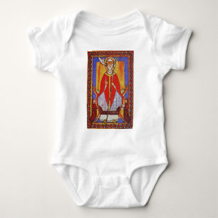 Medieval Saint Gregory the Great Icon  Baby Bodysuit