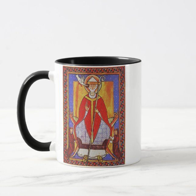 Medieval Saint Gregory the Great Icon  Mug (Left)