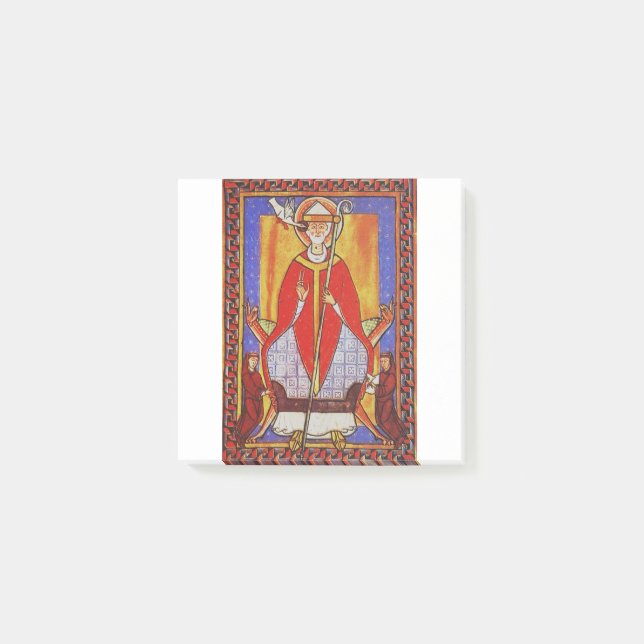 Medieval Saint Gregory the Great Icon  Post-it Notes (Front)