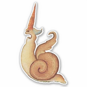 Medieval "Screaming Snail" Vinyl Sticker