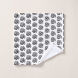 Medieval sun and moon bath towel set