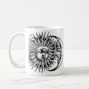 Medieval sun and moon coffee mug