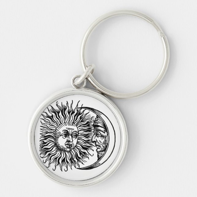 Medieval sun and moon key ring (Front)