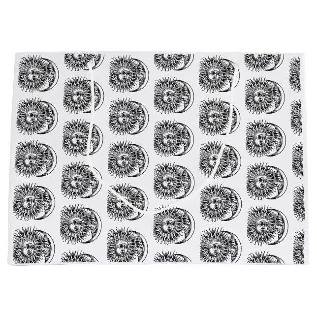 Medieval sun and moon large gift bag (Front)