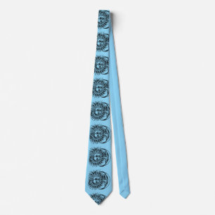 Medieval sun and moon tie