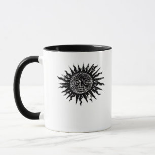 Medieval Sun Engraving - Whimsigoth Aesthetic - Wh Mug