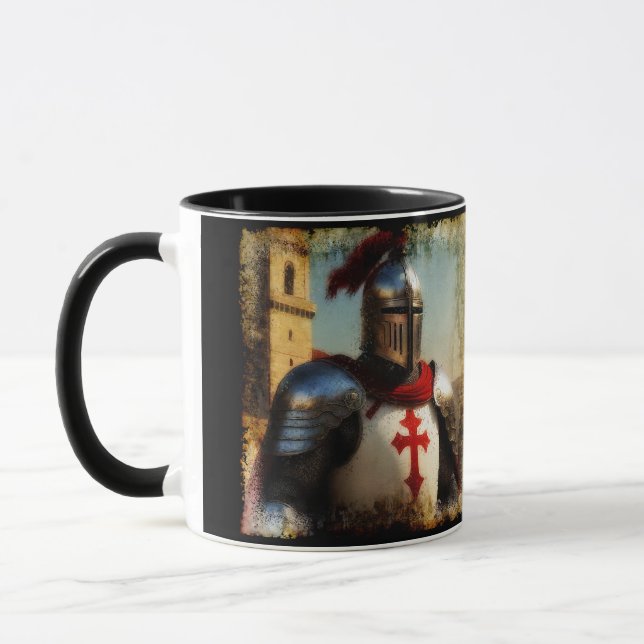 Medieval Templar Knight Mug (Left)