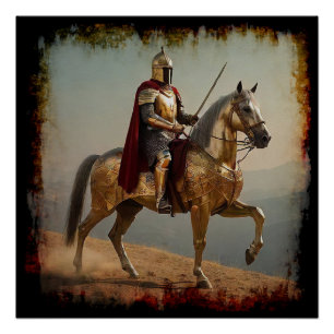 Medieval Templar Knight Poster