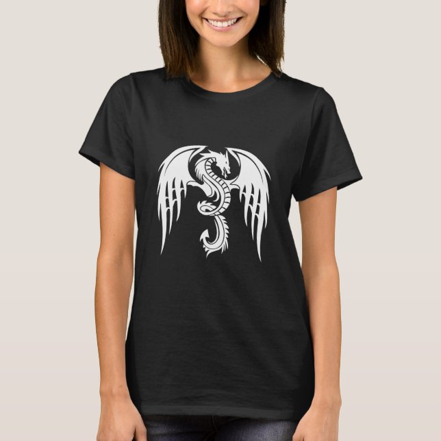 Medieval Throne  Flying Dragon Men Women 3 T-Shirt (Front)