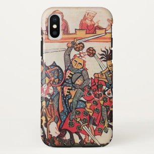 MEDIEVAL TOURNAMENT, FIGHTING KNIGHTS AND DAMSELS iPhone XS CASE