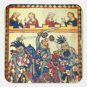 Medieval Tournament  Square Sticker