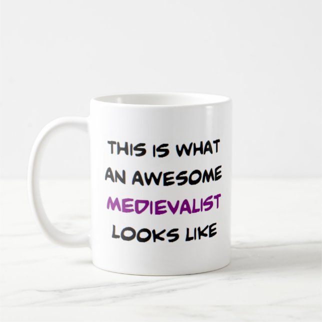 medievalist, awesome coffee mug (Left)