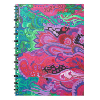 Medilludesign Inner Garden violet green Notebook
