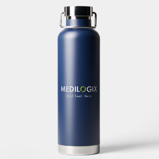 MEDILOGIX 32 oz Water Bottle Text