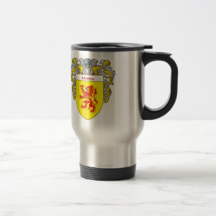 Medina Coat of Arms/Family Crest Travel Mug