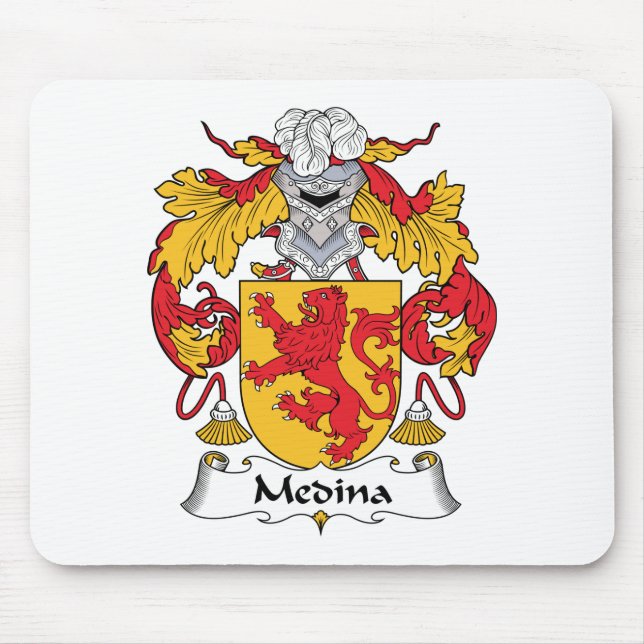 Medina Family Crest Mouse Mat (Front)