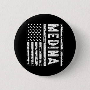 Medina Last Name Funny Surname Team Medina Family 6 Cm Round Badge