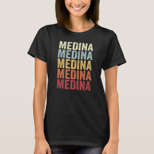 Medina Minnesota Medina MN Retro Vintage Text T-Shirt
