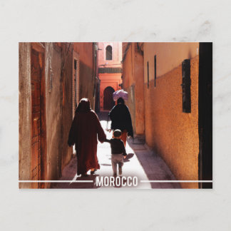 Medina Streets, Marrakesh Morocco Postcard
