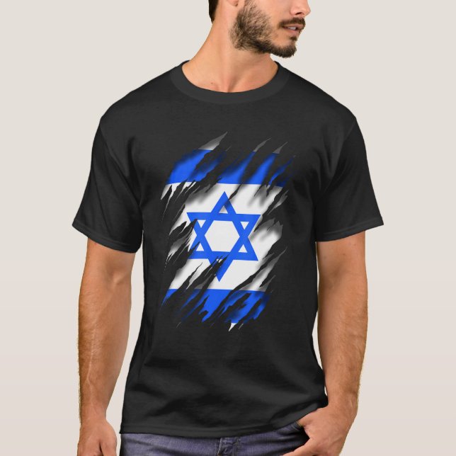 Medinat Jisra'el  Israel Flag T-Shirt (Front)